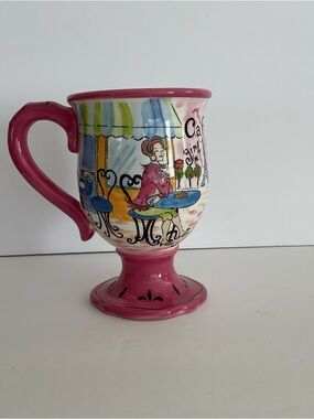 Certified International Jennifer Brinley Cafe Girl Mug